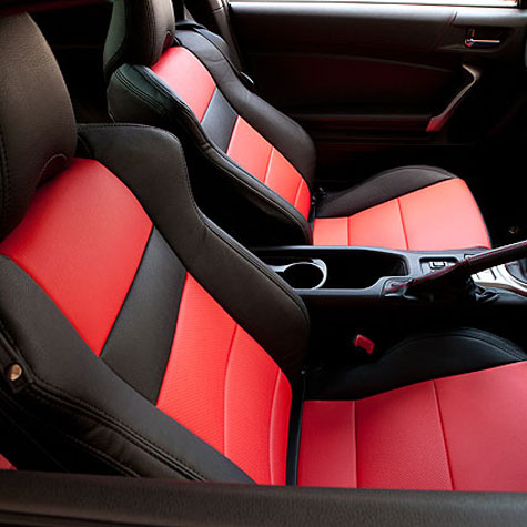 Custom Fit BLACK RED Interior Leather Seat Covers For 12-20 Toyota 86 FRS  BRZ