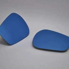 Real Emotion Wide Blue Side Mirrors