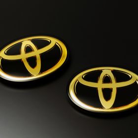 Grazio Gold Chrome Emblems (3 pieces set)